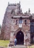 C15th porch and C14th tower (and Lesley)