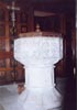 The font where no doubt many Ruscoes have been baptised